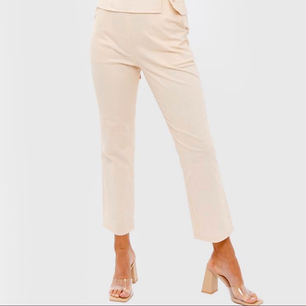 Chelsea High waisted Cream Pants